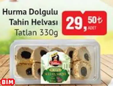 TATLAN HURMA DOLGULU TAHİN HELVASI TATLAN HURMA DOLGULU TAHİN HELVASI